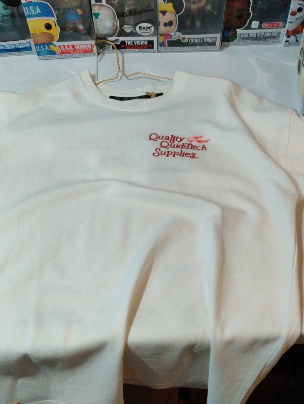 Quality Quidditch Supplies White Crewneck Sweatshirt